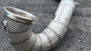 Układ wydechowy z termika heatshield do audi a3/s3 8V quattro